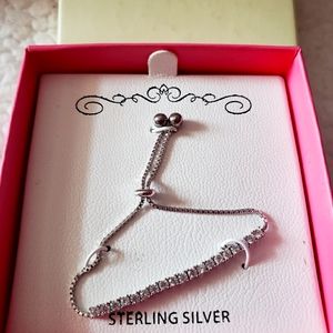 Childrens sterling silver & cz adjustable Bracelet from Lily Nily